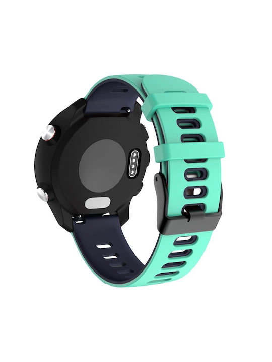 20mm Huawei Watch GT2e 42mm Samsung Galaxy Watch Active 2 Silikonband Türkis + Blau