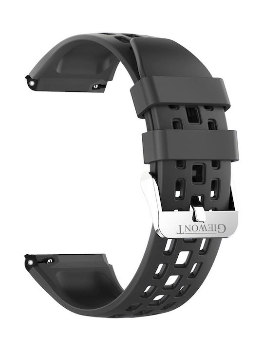 Brățară pentru smartwatch Giewont Gw440 Gwp440-1 din silicon negru Brățară pentru smartwatch Giewont Gw440 Gwp440-1 din silicon negru