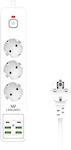 Leewello Power Strip White