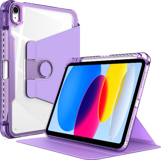 Techsuit Crystal Vision Samsung Galaxy Tab S9 Plus S9 Fe Plus Лилав