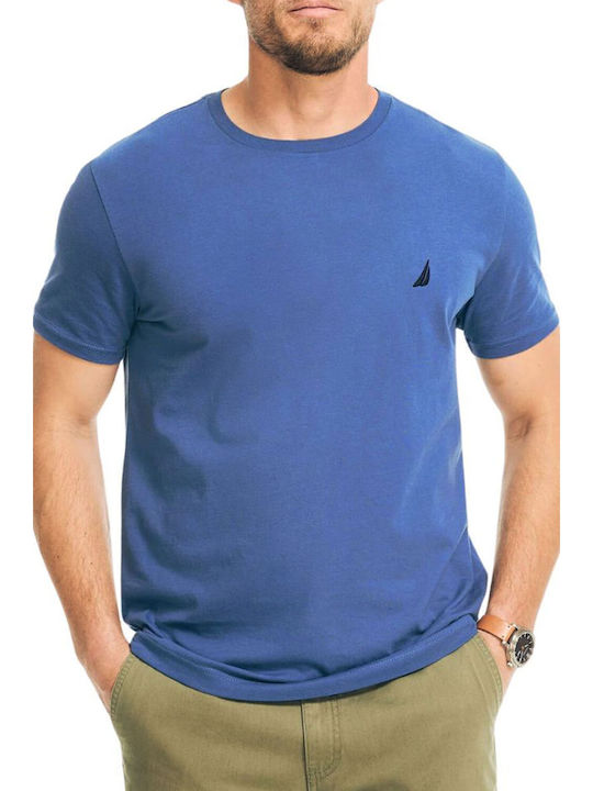 Nautica Herren T-Shirt Kurzarm Blau V36701
