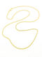 Kagioglou Gold Chain Neck 14K Thin Thickness 1mm and Length 45cm