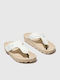 Women's Flat Sandals in White Color