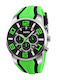 Skmei Men's Watch 30mm Chronograph Battery with Rubber Strap Green