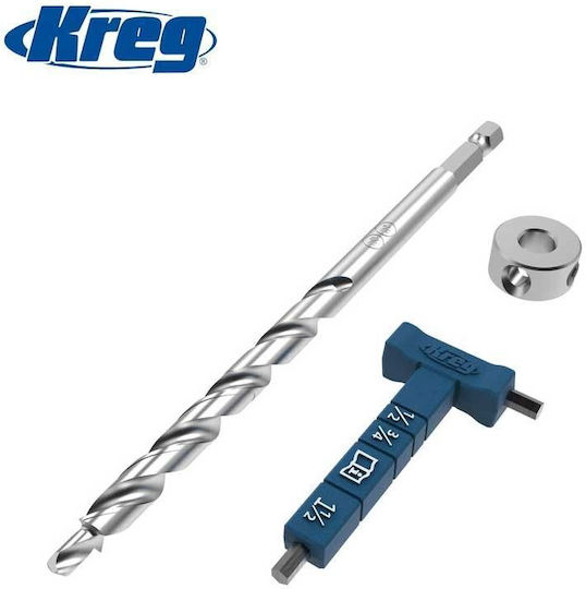 Kreg Τρυπάνι με Εξάγωνο Στέλεχος για Ξύλο 12mm