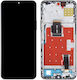 Ecran de înlocuire compatibil LCD Touch Screen Digitizer Frame pentru Huawei X8a 4g Honor 90 Lite 5g Negru