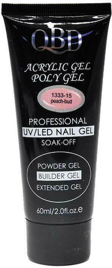 Qbd Acrygel Νυχιών Peach Bud 60ml 1333-15/60