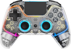 Deltaco GAM-169-T Kabellos Gamepad für PS4 Transparent