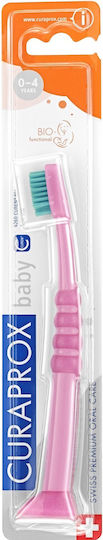 Curaprox 4260 Бебешка Четка За Зъби За 0м+ Розово/Зелено