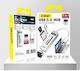 Andowl USB Hub 3 Ports USB 3.0 with USB-A Connection Ethernet Silver