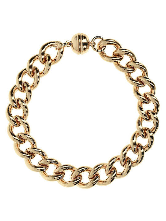 Bronzallure Bracelet Chain made of Gold with Diamonds