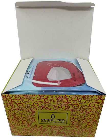 Unico Nanopro Protective Mask FFP2 Burgundy 5213011430093-25 25pcs