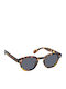 Eyelead Unisex Sunglasses with Brown Tartaruga Plastic Frame and Gray Polarized Lens