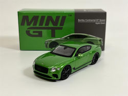 GT Mini GT Bentley Continental GT Speed Apple Green Modeling Figure Car in Scale 1:64