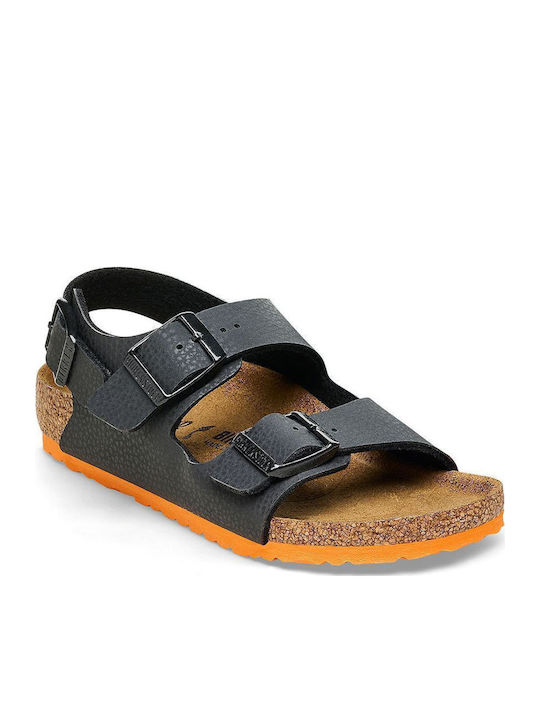 Birkenstock Παιδικά Πέδιλα Milano Ανατομικά Μαύρα