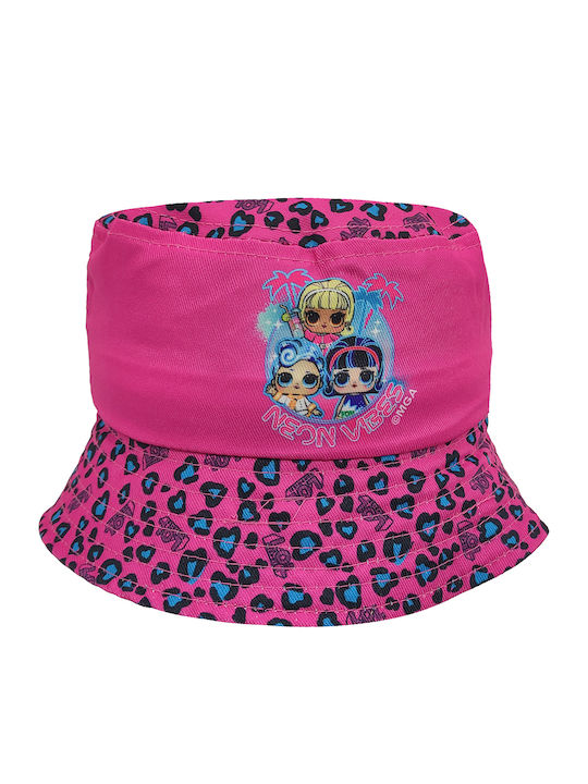 Gift-Me Παιδικό Καπέλο Bucket Υφασμάτινο Ροζ