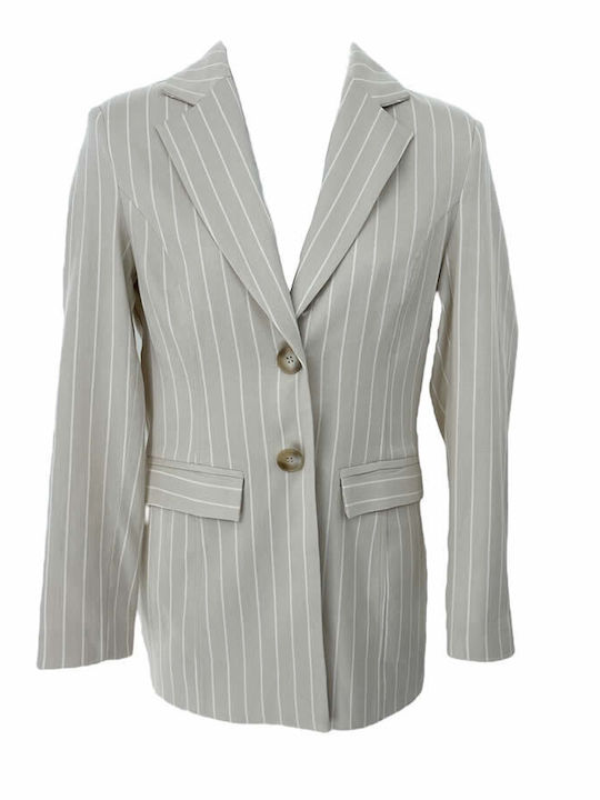 ckontova Damen Blazer Beige