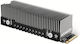 Axagon M.2 Ssd Passive Cooler Aluminum Gray