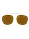 Men's Sunglasses with Gold Metal Frame and Gold Mirror Lens