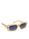Eyelead Women's Sunglasses with Yellow Plastic Frame and Yellow Polarized Lens