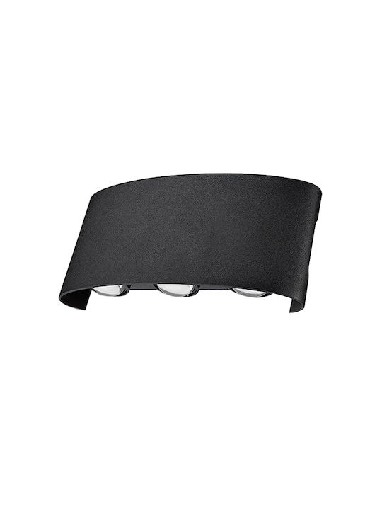 Lumină de exterior montată pe perete LED IP65 8W cu RGB Lumină 80x80x50εκ.