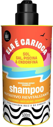 Lola Cosmetics Ela É Carioca Σαμπουάν Αναδόμησης/Θρέψης για Όλους τους Τύπους Μαλλιών 500ml