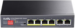 Cudy GS1006P Unmanaged L2 PoE+ Switch με 6 Θύρες Gigabit (1Gbps) Ethernet
