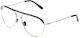 Vuarnet Men's Metal Blue Light Blocking Glasses in Gray Color