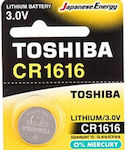 Toshiba Lithium Watch Battery CR1616 3V 1pcs