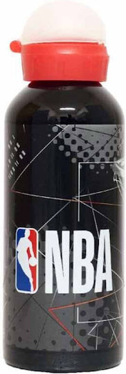 Back Me Up Παιδικό Παγούρι Θερμός NBA Ανοξείδωτο με Καλαμάκι Μαύρο 580ml