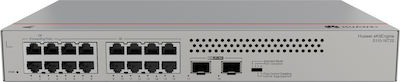 Huawei eKitEngine S110-16T2S Unmanaged L2 Switch with 16 Gigabit (1Gbps) Ethernet Ports and 2 SFP Ports