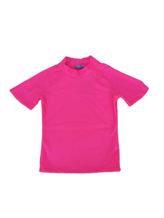 Tortue Παιδικό Μαγιό Αντιηλιακή (UV) Μπλούζα Φούξια