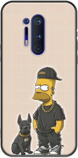 Colectia Swag Simpson Oneplus 8 Pro Negru TPU Negru Silicon