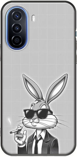 Swag Collection Bunny Huawei Nova Y70 Black Tpu Μαύρη Σιλικόνη