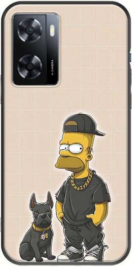 Swag Collection Simpson Oppo A57 4g Black Tpu Μαύρη Σιλικόνη