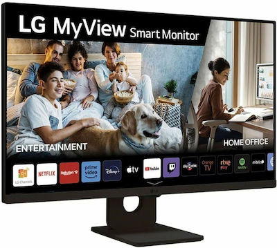 LG 27SR50F-B IPS Smart Monitor 27" FHD 1920x1080 με Χρόνο Απόκρισης 5ms GTG