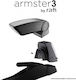 Rati Armster 3 Car Leather Armrest for Fiat Grande Punto 2005-2018 Black