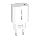 Wozinsky Ladegerät ohne Kabel mit USB-C Anschluss 20W Stromlieferung / Schnellaufladung 3.0 Weißs (WGWCCW)