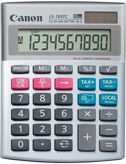 Canon LS-103TC Calculator 10 Cifre în Culoarea Argintiu 1buc