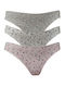 Βαμβακερά Γυναικεία Slip 3Pack Γκρι