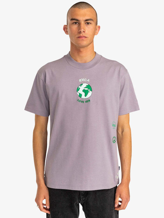 RVCA Ανδρικό T-shirt Κοντομάνικο Gray