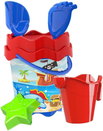 Martin Toys Κουβαδάκι Παραλίας 17εκ. 6τμχ
