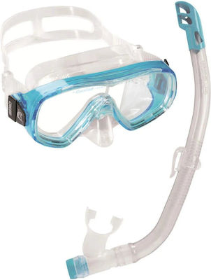 CressiSub Μάσκα Θαλάσσης Σιλικόνης με Αναπνευστήρα Ondina σε Διάφανο χρώμα