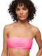 Strapless Bikini Top Ροζ