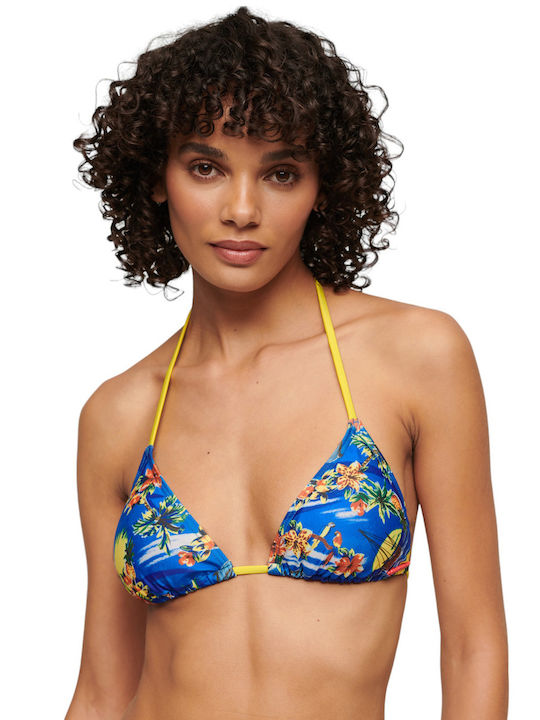 Superdry Triangle Bikini Top Blue