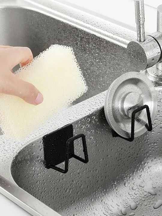 Sponge Holder Made of Black Stainless Steel 5cm