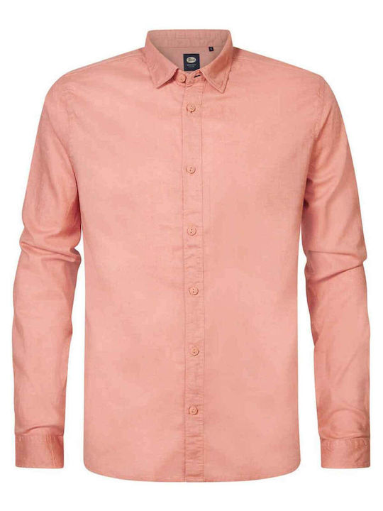 Long-sleeved Linen Shirt Rose