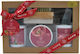 Aurora Pomegranate Gift Set Shower Gel 150ml Soap 150g Scrub 50ml + Brush