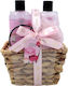 Aurora Peony Gift Set Shower Gel 250ml + Body Lotion 250ml + Bath Salt 70g + Sponge