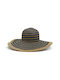 Verde Wicker Women's Hat Black